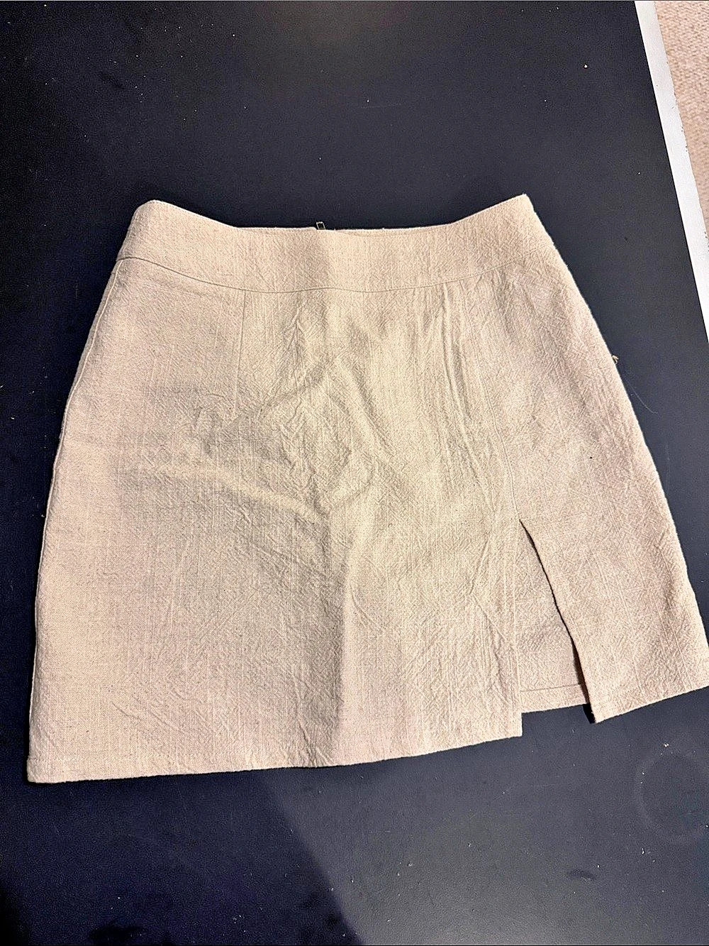 Mini Skirt in Beige Like New